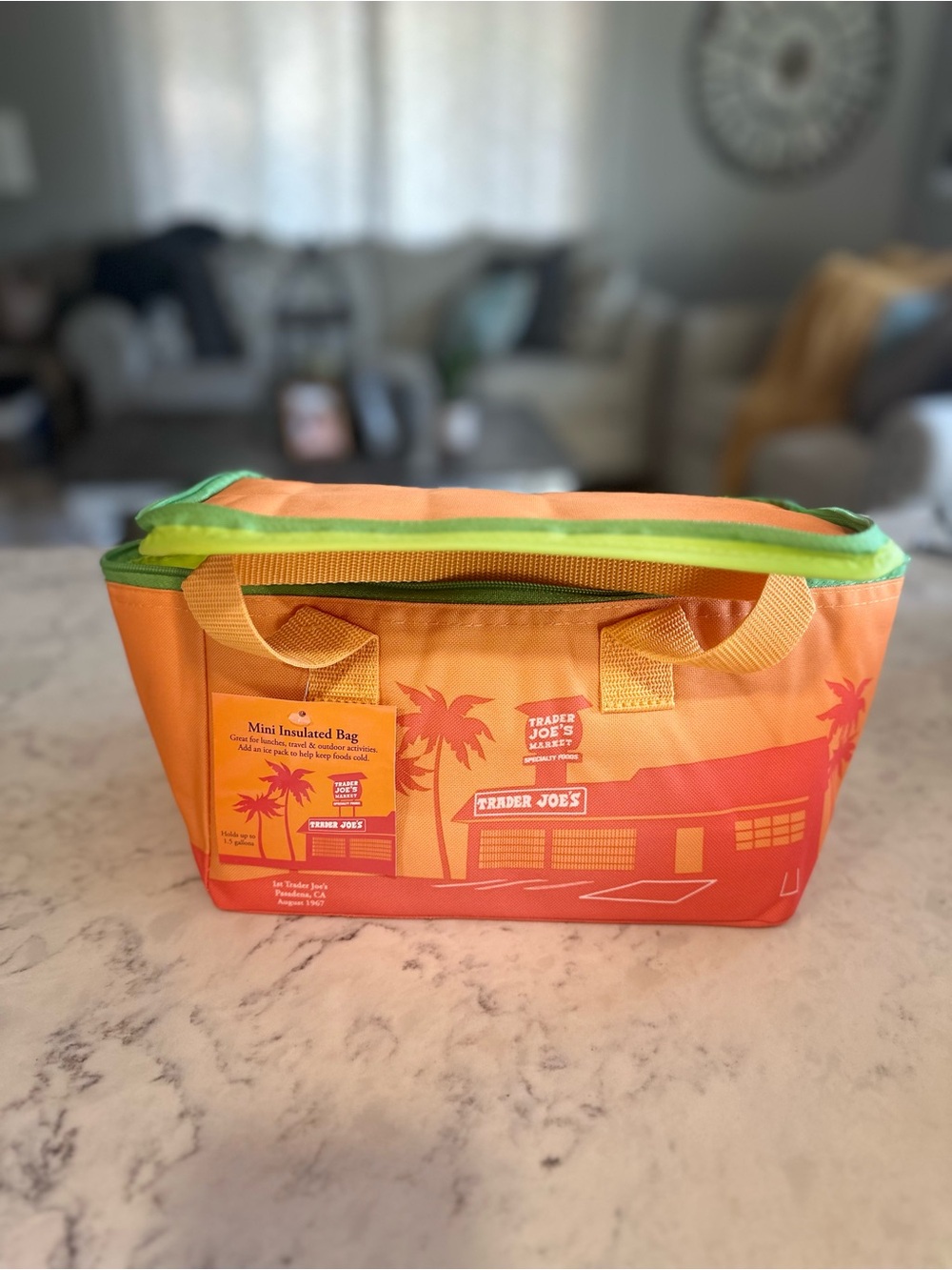 *JUST RELEASED** Trader Joe's Orange & Lime Mini Insulated Bag - Picture 1 of 1
